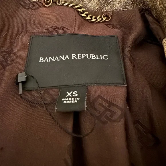 Banana Republic Dark Brown Leather Jacket - Picture 5 of 7